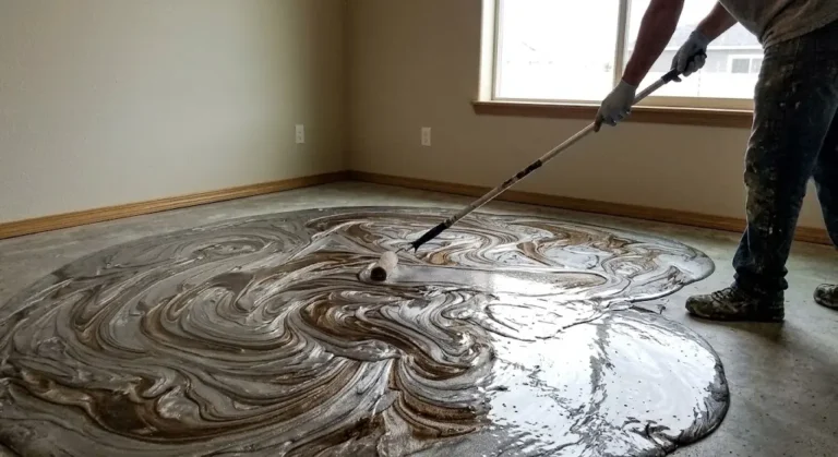 Epoxy Flooring Metallic Roller Meridian, ID